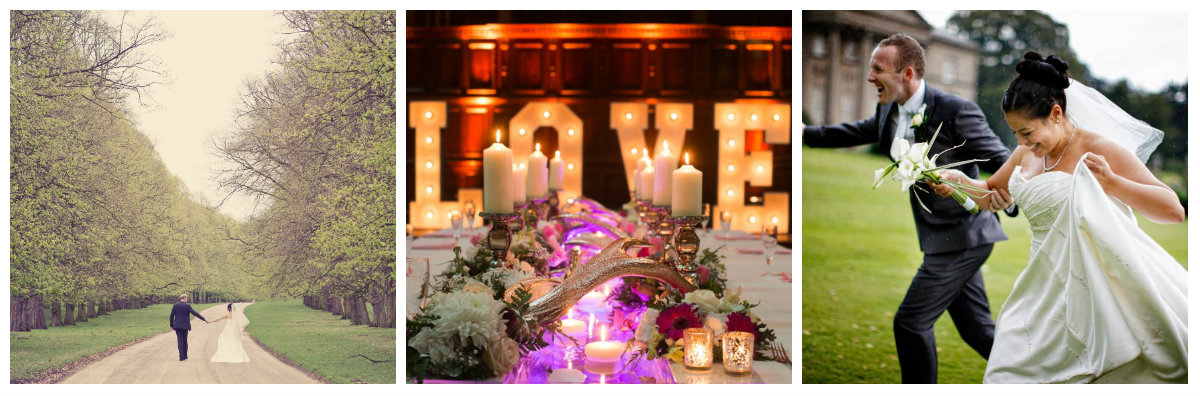 weddings, celebrations homepage collage