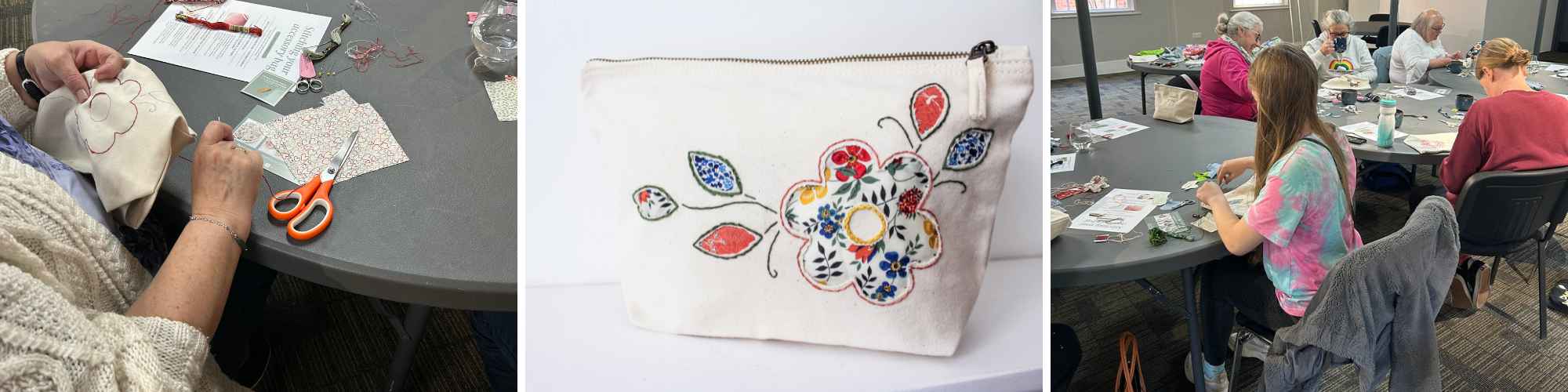 Embroidery workshop accessory bag